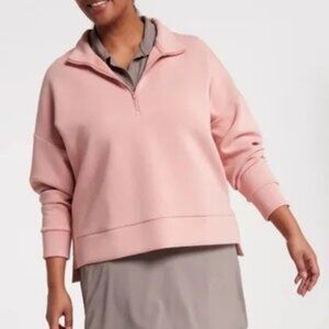 Calia Soft Scuba Women's Pink Quarter-Zip Pullover